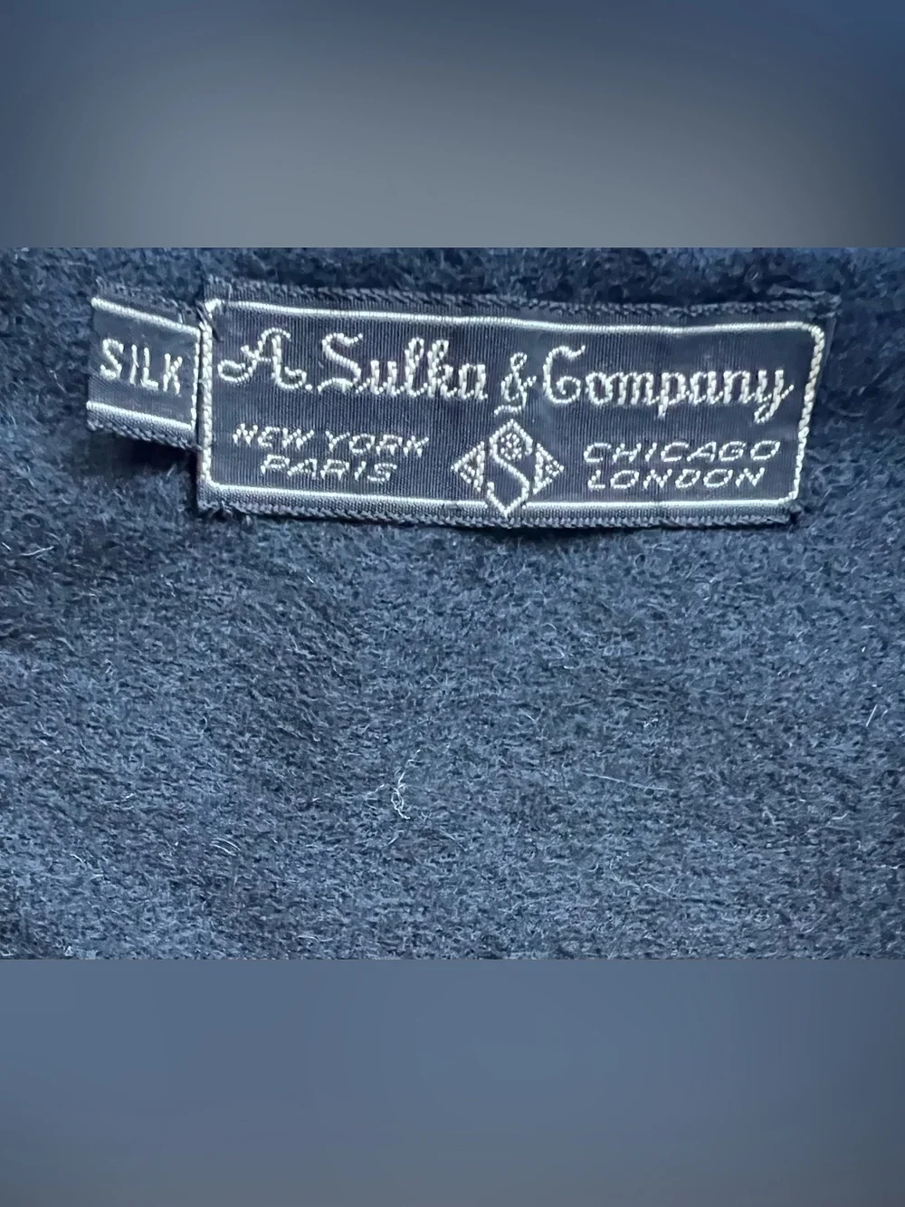 Mens’s Vintage A. Sulka & Company Silk Geometric Scarf. Great condition.